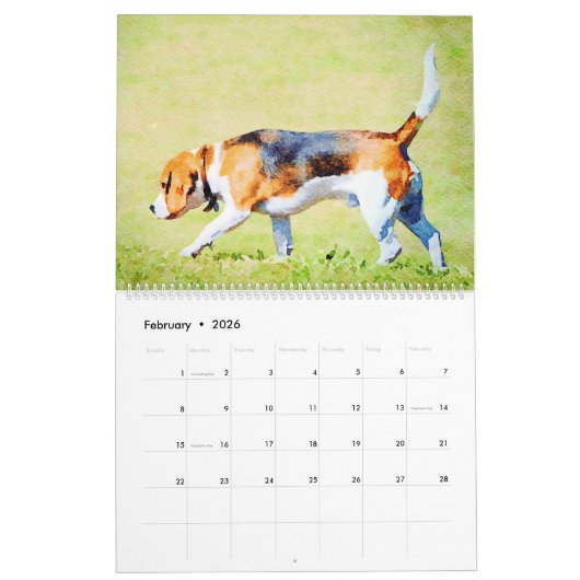 2023 Cheeky Beagle Dog Mama Owner Lover Geschenk Kalender (Feb 2026)