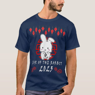 2023 Chinesisches Neujahr des Hasen-Zodiak süß bu T-Shirt