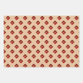 2023 Chinesisches Neujahr des Rabbit Red Blue Gold Geschenkpapier Set (Vorderseite 3)