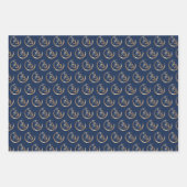 2023 Chinesisches Neujahr des Rabbit Red Blue Gold Geschenkpapier Set (Vorderseite 2)