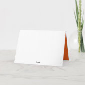 2023 Chinesisches Neujahr - Kaninchen, Orange Karte (Rückseite)