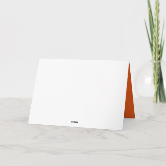 2023 Chinesisches Neujahr - Kaninchen, Orange Karte (Rückseite)