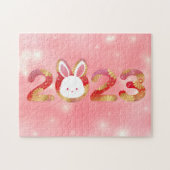 2023, Chinesisches Neujahr, Kaninchen Puzzle (Horizontal)