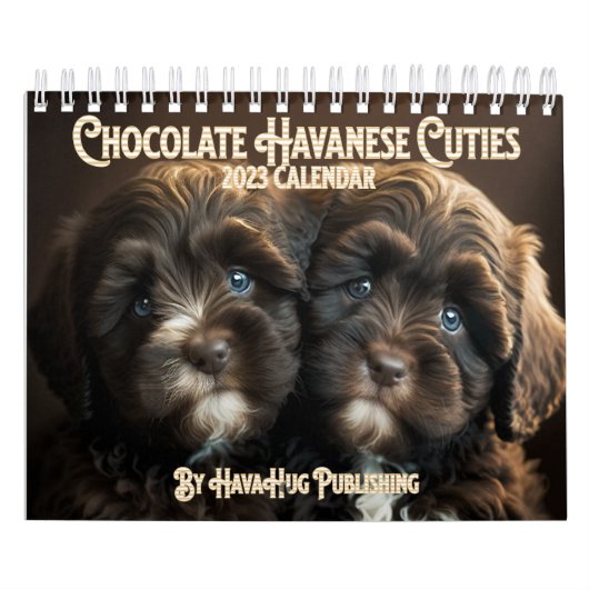 2023 Chocolate Havanese Puppy Calendar von HavaHug Kalender (Titelbild)