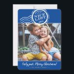 2023 CHRISTMAS FOTO lustige schöne Liste Briefmark<br><div class="desc">von kat massard >>> www.simplysweetPAPERIE.com << Ein lustiges Design mit authentischer Santa's Approval Briefmarke - NICE LIST! Haben Ihre Kinder es geschafft? TIPS 1. Um das Foto zu verändern, drücken Sie den Knopf "Anpassen". 2. Sie können auch die Schriftart ändern, verschieben und mehr Text hinzufügen! BENÖTIGEN SIE HILFE, DASS IHR...</div>