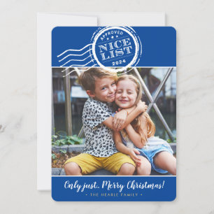 2023 CHRISTMAS FOTO lustige schöne Liste Briefmark Feiertagskarte