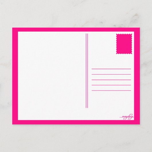 2023 Comic-Blase auf der Postkarte (Rückseite)