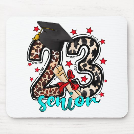 2023 Cowhide Cl von 2023 Abschluss Geschenke Mousepad (Vorne)