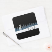 2023, das Jahr des Kaninchens, chinesisches Neujah Quadratischer Aufkleber (Umschlag)