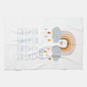 2023 Dekor des Boho Rainbow Tea Handtuchkalenders Geschirrtuch (Horizontal)