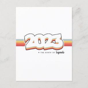 2023 Die Geburt des T - Shirt der Legenden Postkarte