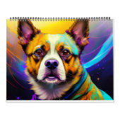 2023 Dog Calendar - Niedlicher kosmischer Hund und Kalender (Titelbild)