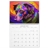 2023 Dog Calendar - Niedlicher kosmischer Hund und Kalender (Jan 2027)