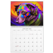 2023 Dog Calendar - Niedlicher kosmischer Hund und Kalender (Jan 2026)