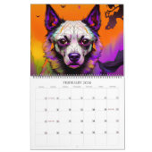 2023 Dog Calendar - Niedlicher kosmischer Hund und Kalender (Feb 2026)