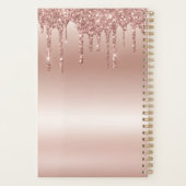 2023 Driving Rose Gold personalisierter Name Planer (Rückseite)