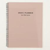 2023 Dusty Pink wöchentlich Monatsstart jederzeit Planer (Vorderseite)