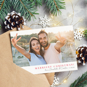 2023 Einfache FOTO fröhliche Weihnachten Rote Kall