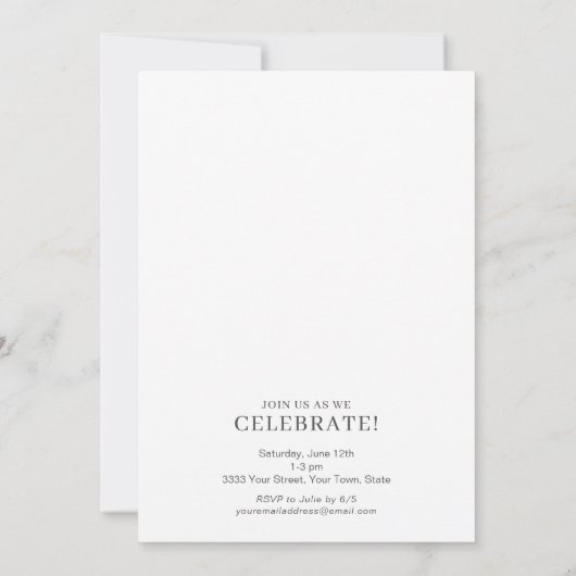 2023 Einladung zur Foto-Graduationspartei (Rückseite)