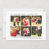2023 Erinnerungen zusammengestellt Elegante FotoCo Feiertagskarte (Vorderseite)