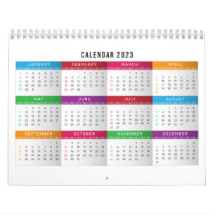 2023 farbenfrohe Kalendergestaltung Kalender