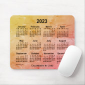 2023 Foiled Gray Calendar by Janz Mouse Pad Mousepad (Mit Mouse)