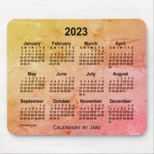 2023 Foiled Gray Calendar by Janz Mouse Pad Mousepad