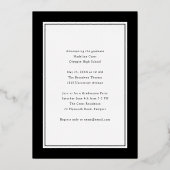 2023 Foto Abschluss Gold Folieneinladung (Rückseite)