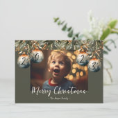 2023 Foto Aquarell Feiertagskarte (Stehend Vorderseite)