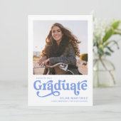 2023 Foto Blue Typografy Ankündigung (Stehend Vorderseite)