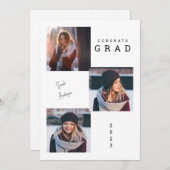 2023 Foto Collage Grad Foto Ankündigung (Vorne/Hinten)