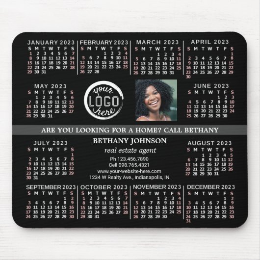 2023 Foto für kundenspezifische Firmenlogos Mousepad (Vorne)