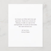 2023 Foto Hochzeit Dankeschön-Karte (Rückseite)