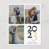 2023 Foto Hochzeit Dankeschön-Karte (Vorderseite)