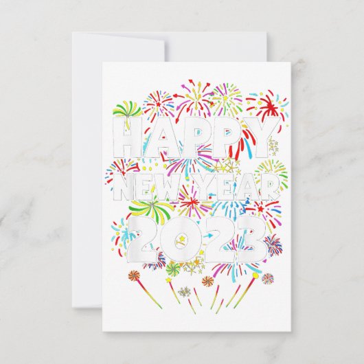 2023 Frohes Silvester Party Geschenk Party Männer  Dankeskarte (Vorderseite)