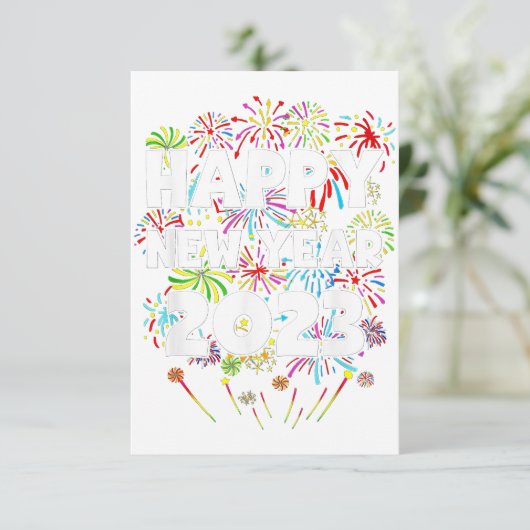 2023 Frohes Silvester Party Geschenk Party Männer  Dankeskarte (Stehend Vorderseite)