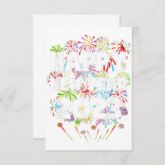 2023 Frohes Silvester Party Geschenk Party Männer Dankeskarte (Vorne/Hinten)