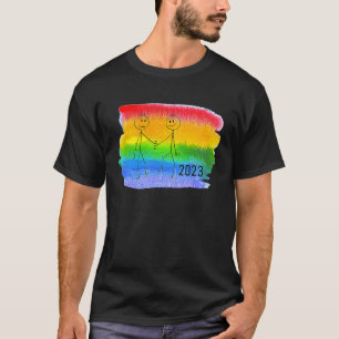 2023 für homosexuelle Männer Pride CSD homosexuell T-Shirt