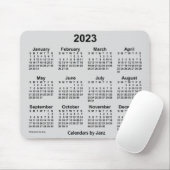 2023 Gainsborough Gray Calendar von Janz Mouse Pad Mousepad (Mit Mouse)