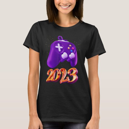 2023 Gaming Level Unlock Video Game Controller B T-Shirt (Vorderseite)