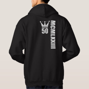 2023 Geboren 1973 römische Zahlen 50 Jahre alt Hoodie