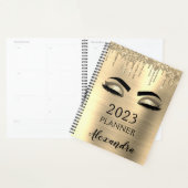 2023 Gold Glitter Sparkle Eyelashes Glam Planer (Anzeige)