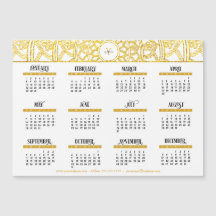2023 Gold Lotus Monogram Business Calendar