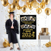 2023 Gold Sketch Grad 7 Foto Collage Abschluss Poster