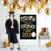 2023 Gold Sketch Grad 7 Foto Collage Abschluss Poster