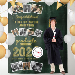 2023 Gold Sketch Graduation Party 9 Foto Hintergru Wandteppich