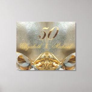2023 Goldene Hochzeit 50. Hochzeitstag Leinwanddruck