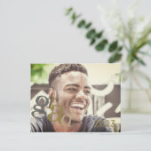 2023 Grad Foto Brown Tones Announcement Card Postkarte (Stehend Vorderseite)