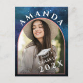 2023 Grad Foto Graduate Ankündigung Postkarte (Vorderseite)