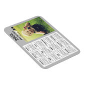 2023 Gray Mini Foto Calendar Magnet (Rechte Seite)